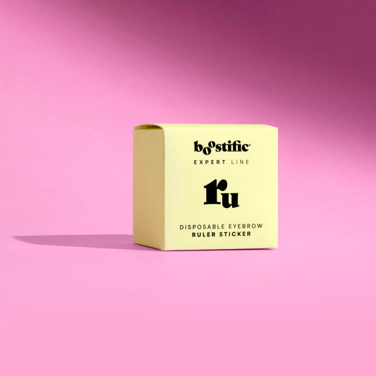 Eldobható szemöldök vonalzó matrica