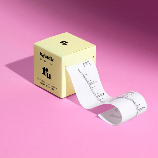 Eldobható szemöldök vonalzó matrica